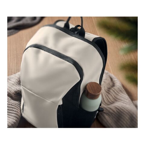 15" Laptop-Rucksack PU Aus Weiß | ohne Werbeanbringung | Nicht verfügbar | Nicht verfügbar