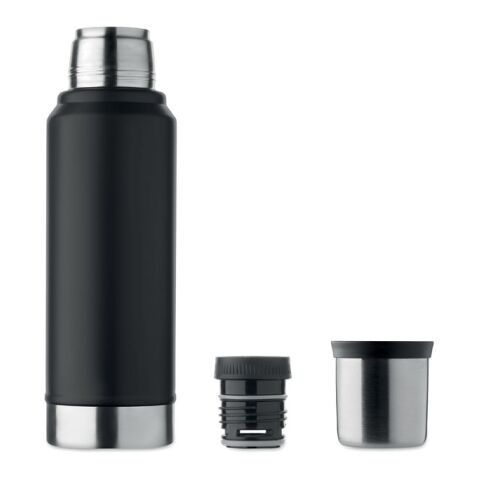 Doppelwandige Flasche 1L schwarz | ohne Werbeanbringung | Nicht verfügbar | Nicht verfügbar | Nicht verfügbar