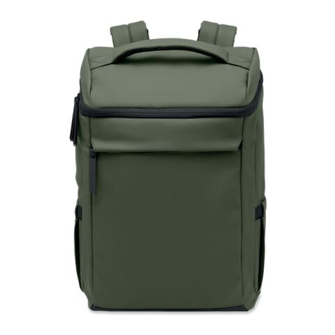 15" PU Laptop-Rucksack dunkelgrün