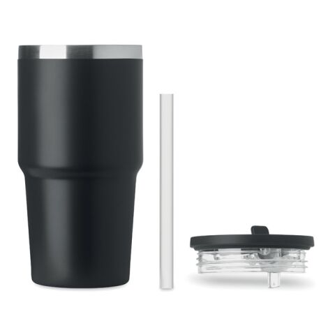 Doppelwandiger Trinkbecher 500ml schwarz