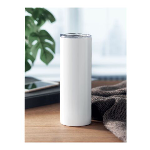 Doppelwandiger Becher Subli weiß | ohne Werbeanbringung | Nicht verfügbar | Nicht verfügbar | Nicht verfügbar