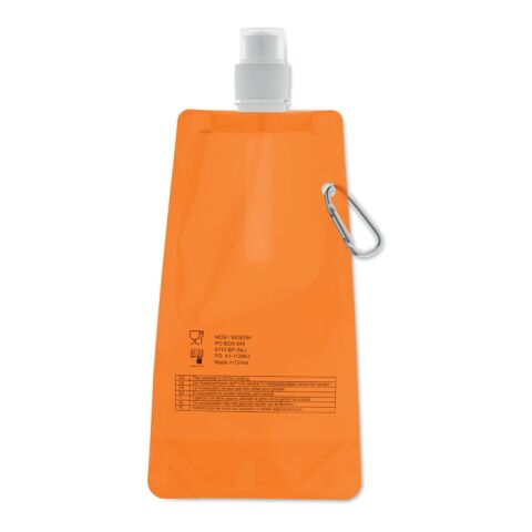 Faltbare Wasserflasche transparent orange | ohne Werbeanbringung | Nicht verfügbar | Nicht verfügbar