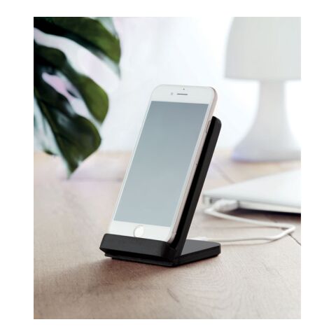 Induktive Ladestation Bambus wire &amp; stand schwarz | ohne Werbeanbringung | Nicht verfügbar | Nicht verfügbar