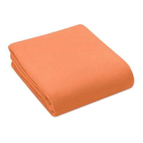 RPET Fleece-Reisedecke orange