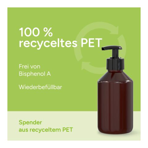 250 ml Spender - Handreinigungsgel (alk.) Braun | ohne Werbeanbringung