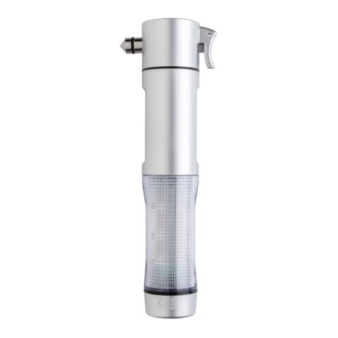 Notfalllicht mit Nothammer silber | ohne Werbeanbringung | Nicht verfügbar | Nicht verfügbar