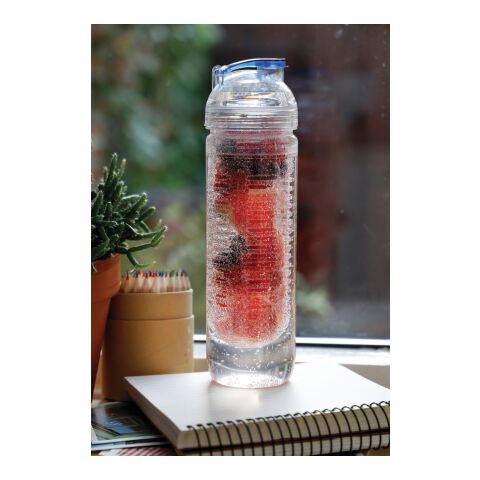 Wasserflasche mit Aromafach 0,5 Liter blau | ohne Werbeanbringung | Nicht verfügbar | Nicht verfügbar