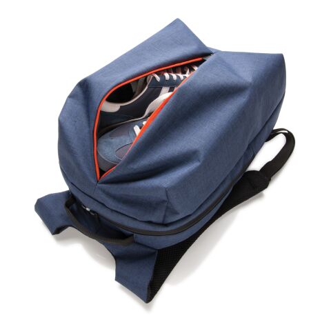 Büro- und Sportrucksack blau-orange | ohne Werbeanbringung | Nicht verfügbar | Nicht verfügbar | Nicht verfügbar