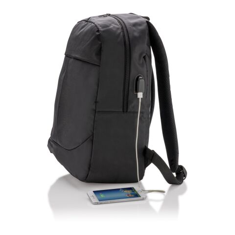 Power USB Laptop-Rucksack schwarz | ohne Werbeanbringung | Nicht verfügbar | Nicht verfügbar | Nicht verfügbar