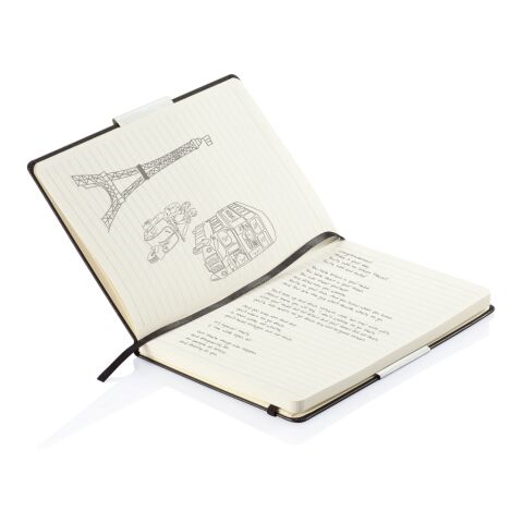 Deluxe Hardcover A5 Notizbuch schwarz | ohne Werbeanbringung | Nicht verfügbar | Nicht verfügbar