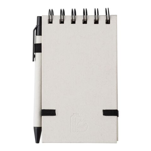 Notizbuch aus recyceltem Milchkarton Martha Schwarz/weiß | ohne Werbeanbringung | Nicht verfügbar | Nicht verfügbar