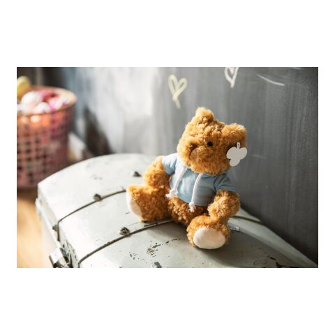 Plüsch-Teddybär 'Olaf' mit aufgestickten Augen Blau | ohne Werbeanbringung | Nicht verfügbar | Nicht verfügbar
