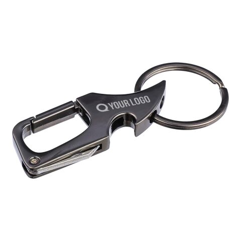 Metallkarabiner-Schlüsselanhänger Bella grau | ohne Werbeanbringung | Nicht verfügbar | Nicht verfügbar