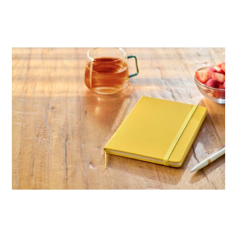 rPET-Notizbuch (A5) Eamon Gelb | ohne Werbeanbringung | Nicht verfügbar | Nicht verfügbar