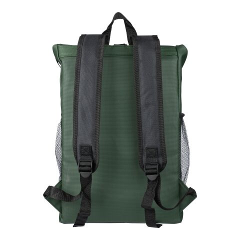 rPET-Polyester (600D) Rolltop-Rucksack Yani Schwarz | ohne Werbeanbringung | Nicht verfügbar | Nicht verfügbar