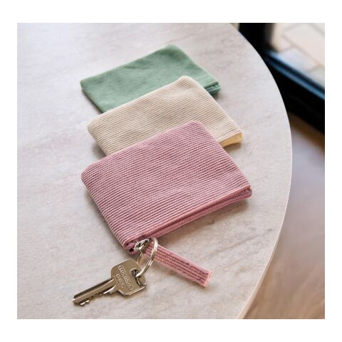 Schlüsseletui aus Cord Suren Grau | ohne Werbeanbringung | Nicht verfügbar | Nicht verfügbar