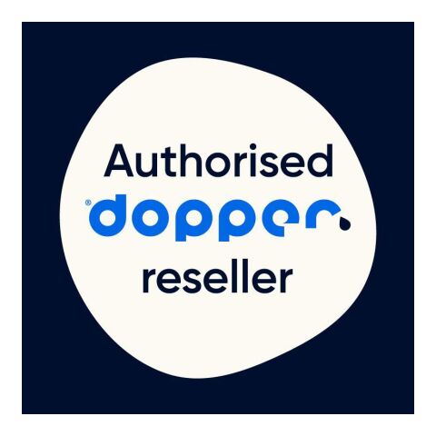 Dopper Steel 800 ml silber/weiß | ohne Werbeanbringung | Nicht verfügbar | Nicht verfügbar