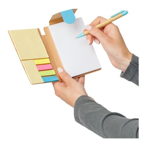 Notizbuch Quillo | Recycelter Karton | A6 | Blanko Hellblau
