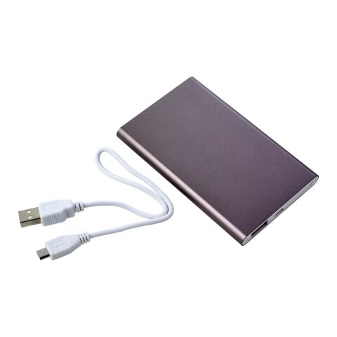 Powerbank 'Blogger' aus Kunststoff grau
