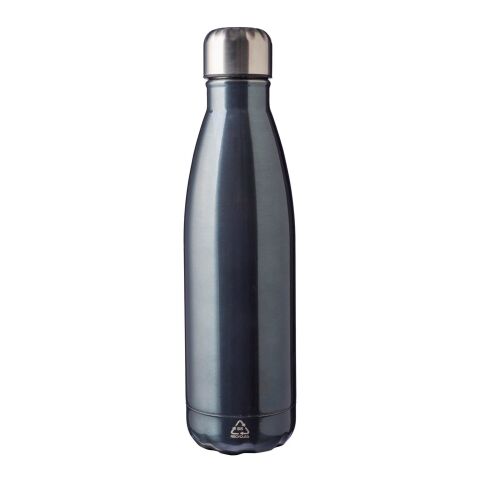 Einwandiger Edelstahlflasche aus recyceltem Stahl 650 ml Cliff Silber