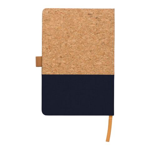 Notizbuch Trevor aus Kork und Baumwolle Blau