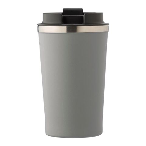 Doppelwandiger Becher aus Edelstahl Grau