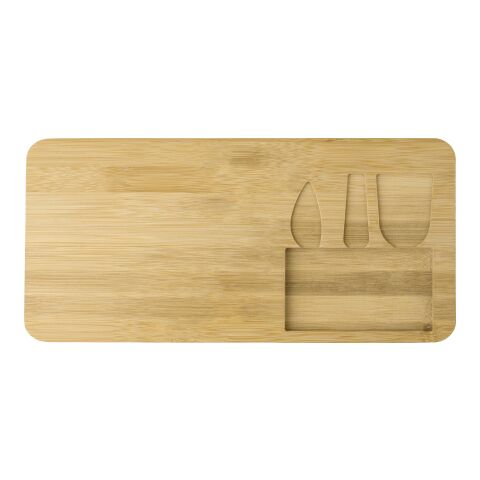 Käsebrett aus Bambus dreiteilig Braun | ohne Werbeanbringung | Nicht verfügbar | Nicht verfügbar