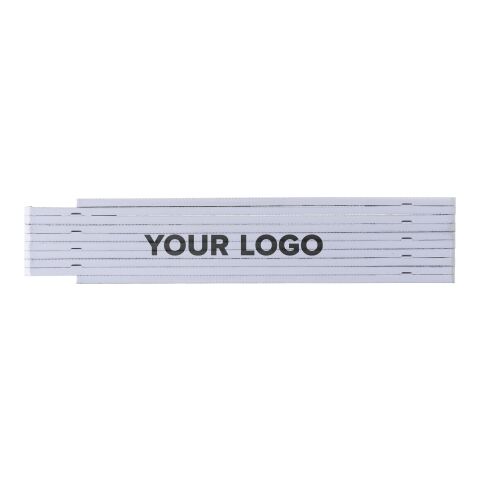 Zollstock aus Kunststoff 1m Leon Weiß | ohne Werbeanbringung | Nicht verfügbar | Nicht verfügbar