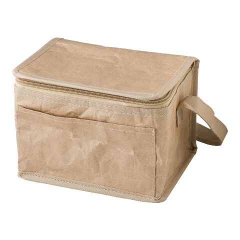 Papiergewebte Kühltasche Ollie Braun | ohne Werbeanbringung | Nicht verfügbar | Nicht verfügbar