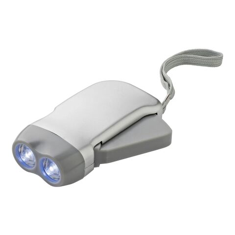 LED-Dynamotaschenlampe 'Mission' aus Kunststoff Schwarz