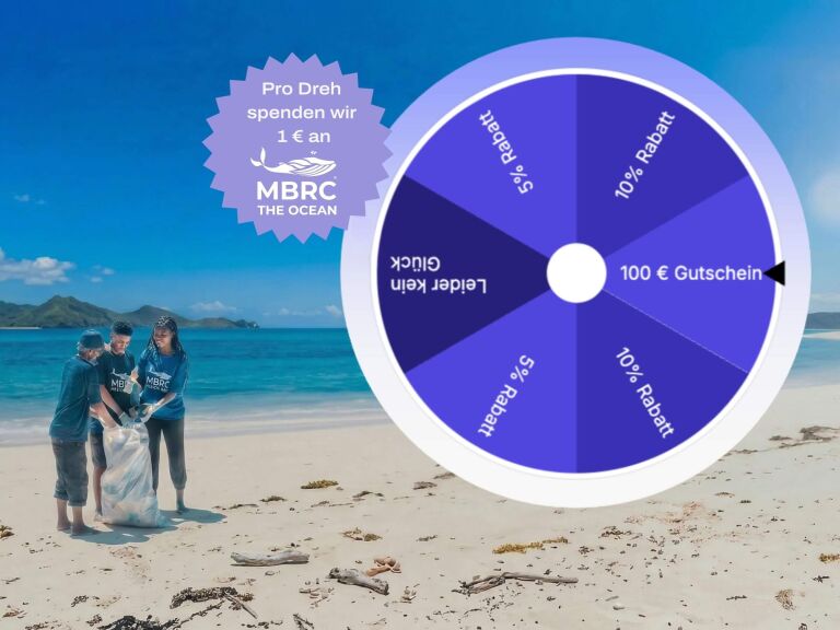 Glücksrad zum Earth Day 