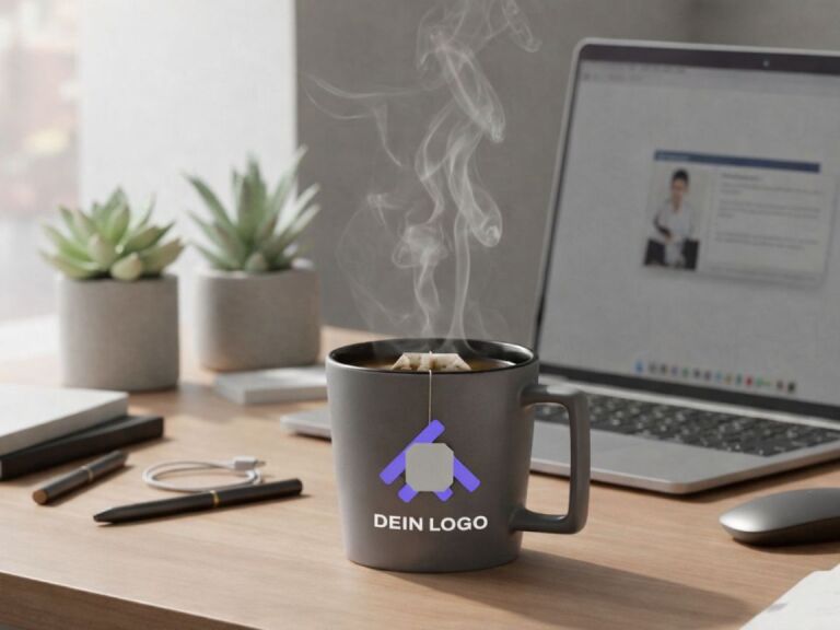 Tassen &amp; Becher mit Logo bedrucken